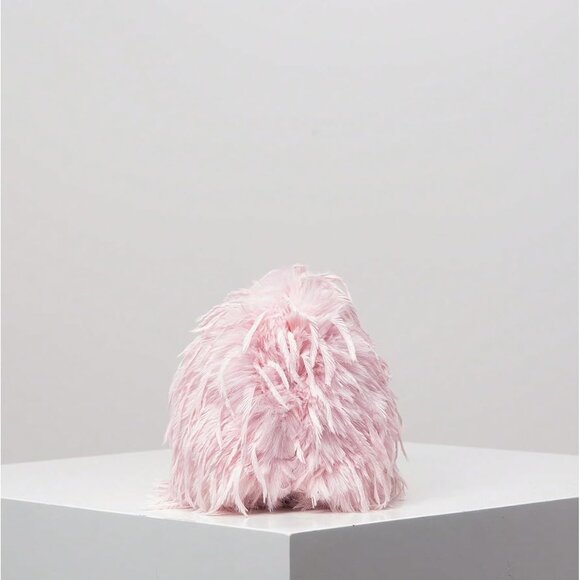 Women's Y2K Cloud Plush Clutch Handbag Evening Party Bag - Picture 2 of 7